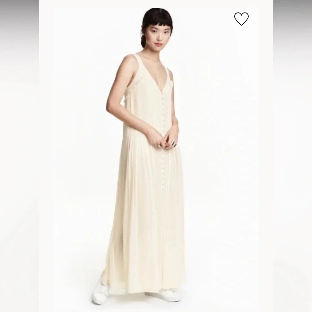 H&M CHIFFON MAXI DRESS